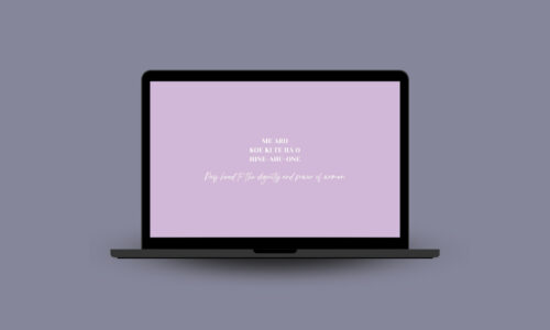 Whakataukī Desktop Wallpaper - Purple